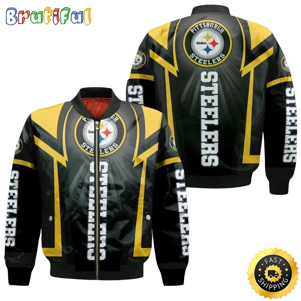 NFL Pittsburgh Steelers Bomber Jacket Logo For Fans uldu0h.jpg