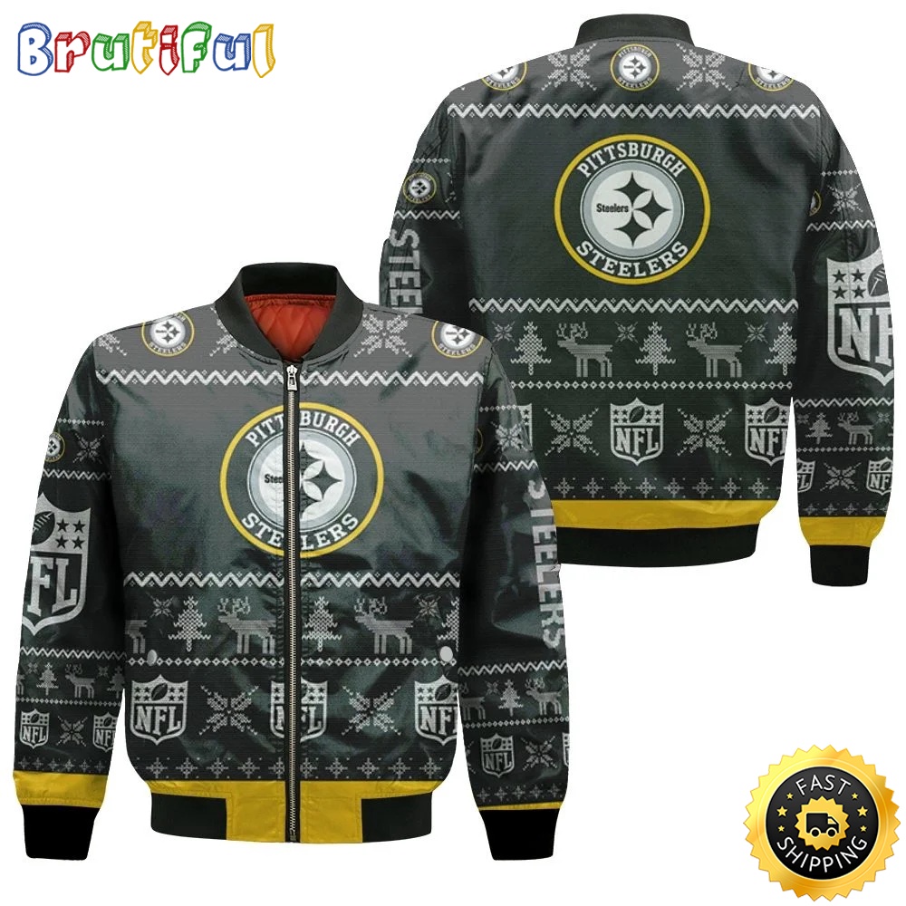 NFL Pittsburgh Steelers Bomber Jacket Ugly Christmas ns9oge.jpg