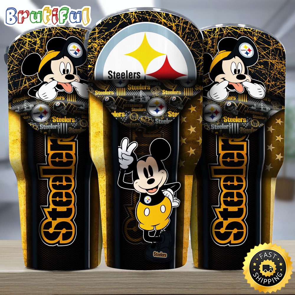 NFL Pittsburgh Steelers Tumbler Nfl Tumbler Playful Mickey For This Season dngrwd.jpg