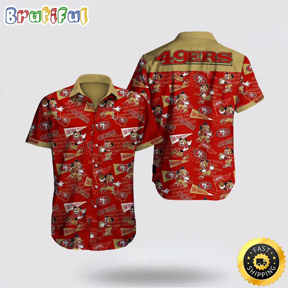 NFL San Francisco 49ers Hawaiian Shirt Logo Mickey Mouse 1 waz7bf.jpg