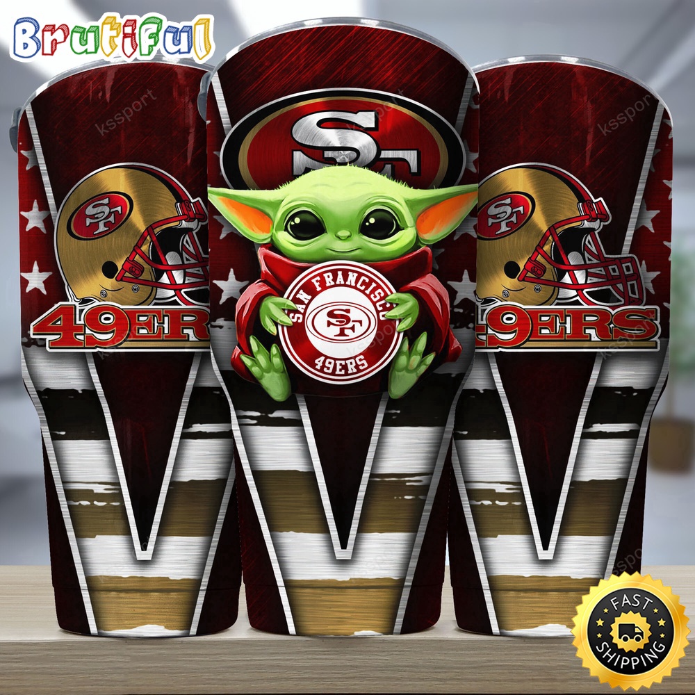 NFL San Francisco 49ers Tumbler Baby Yoda Tumbler For This Season uki2gn.jpg