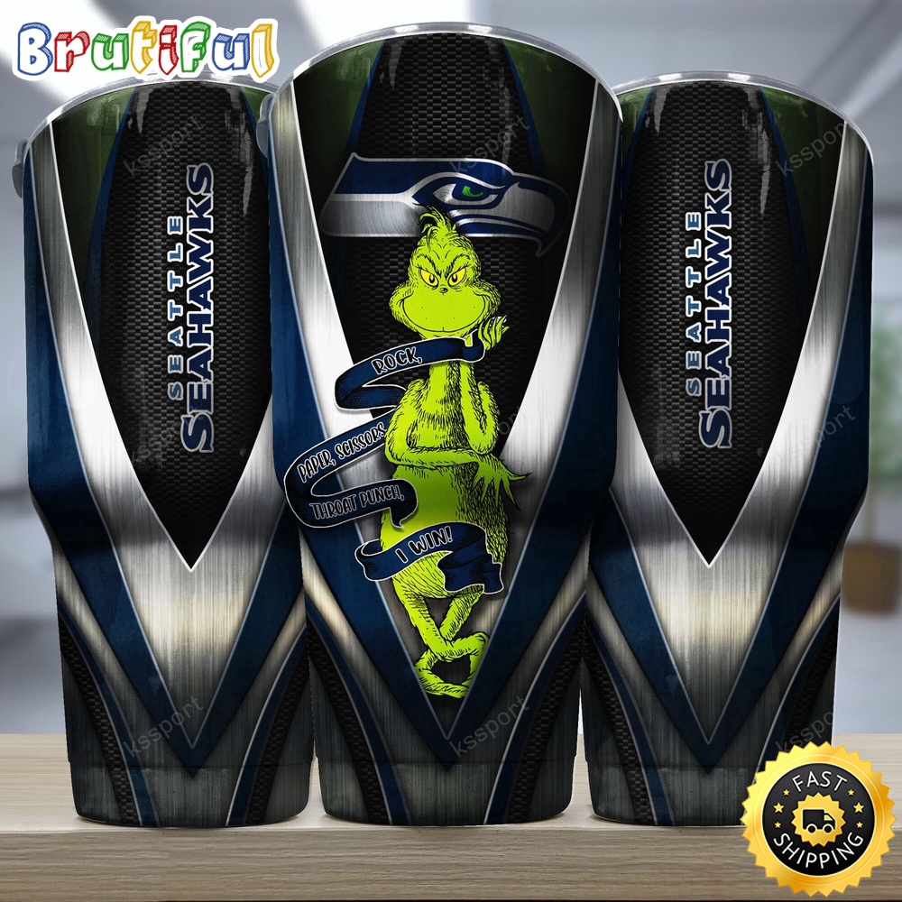 NFL Seattle Seahawks Tumbler Grinch Nfl Tumbler Rock Paper Scissors Steel 2024 Trending a5mxso.jpg
