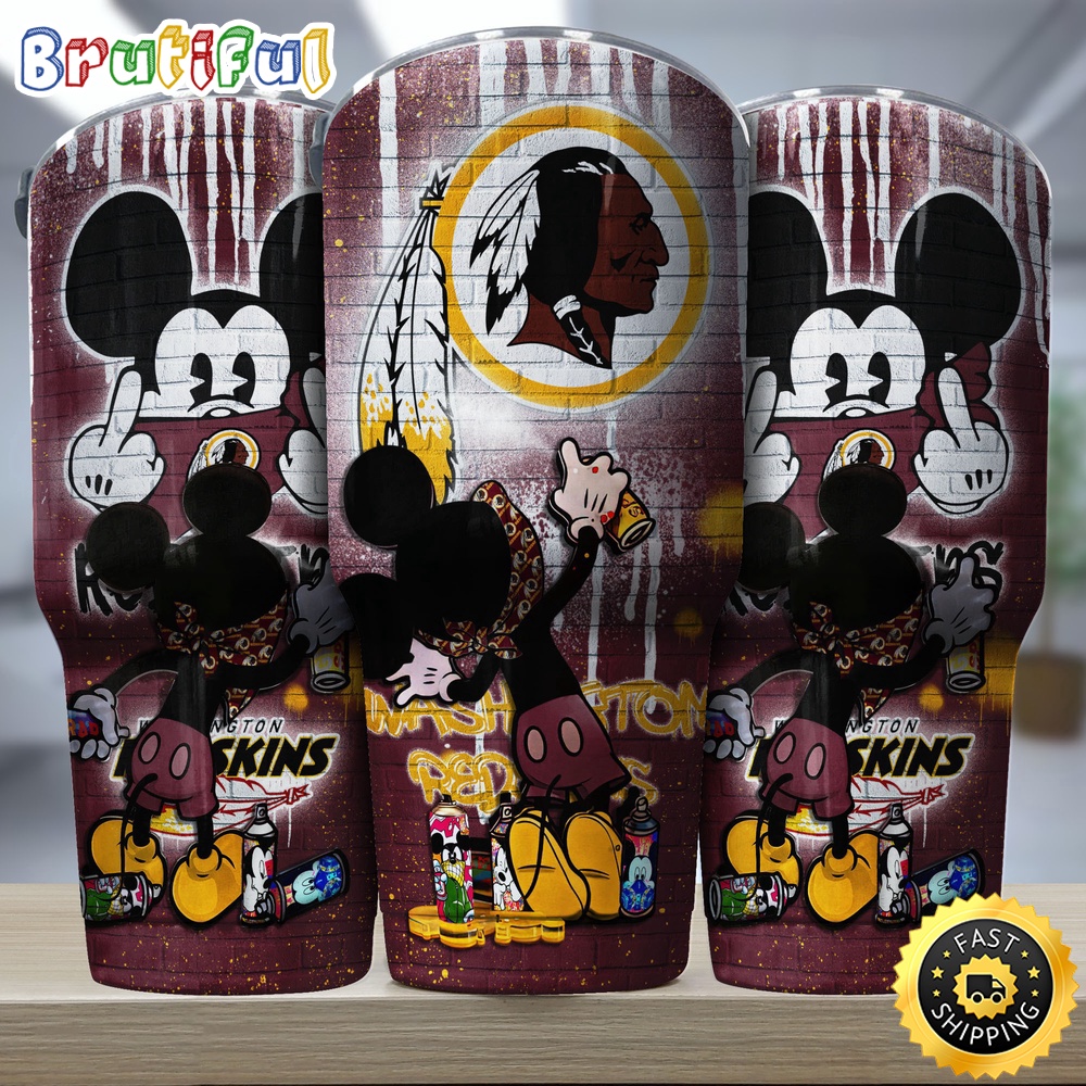 NFL Washington Redskins Tumbler Nfl Tumbler Mickey Graffiti For Sports Fan plo17v.jpg
