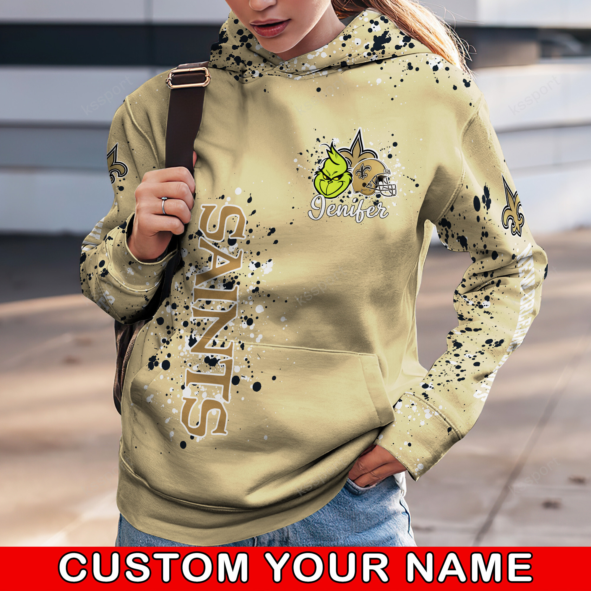 New Orleans Saints NFL Hoodie Leggings 1