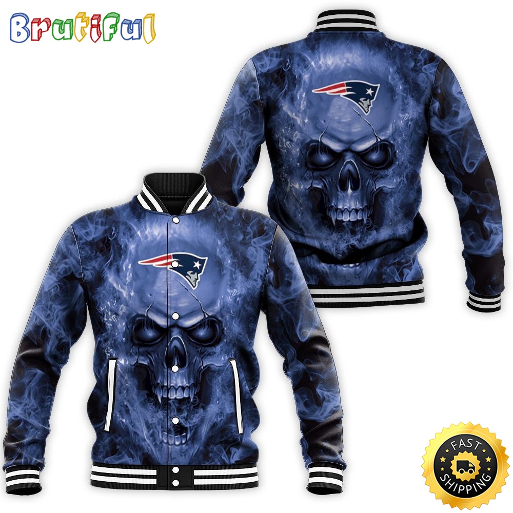 New England Patriots Baseball Jacket Fans Skull gpgxi5.jpg