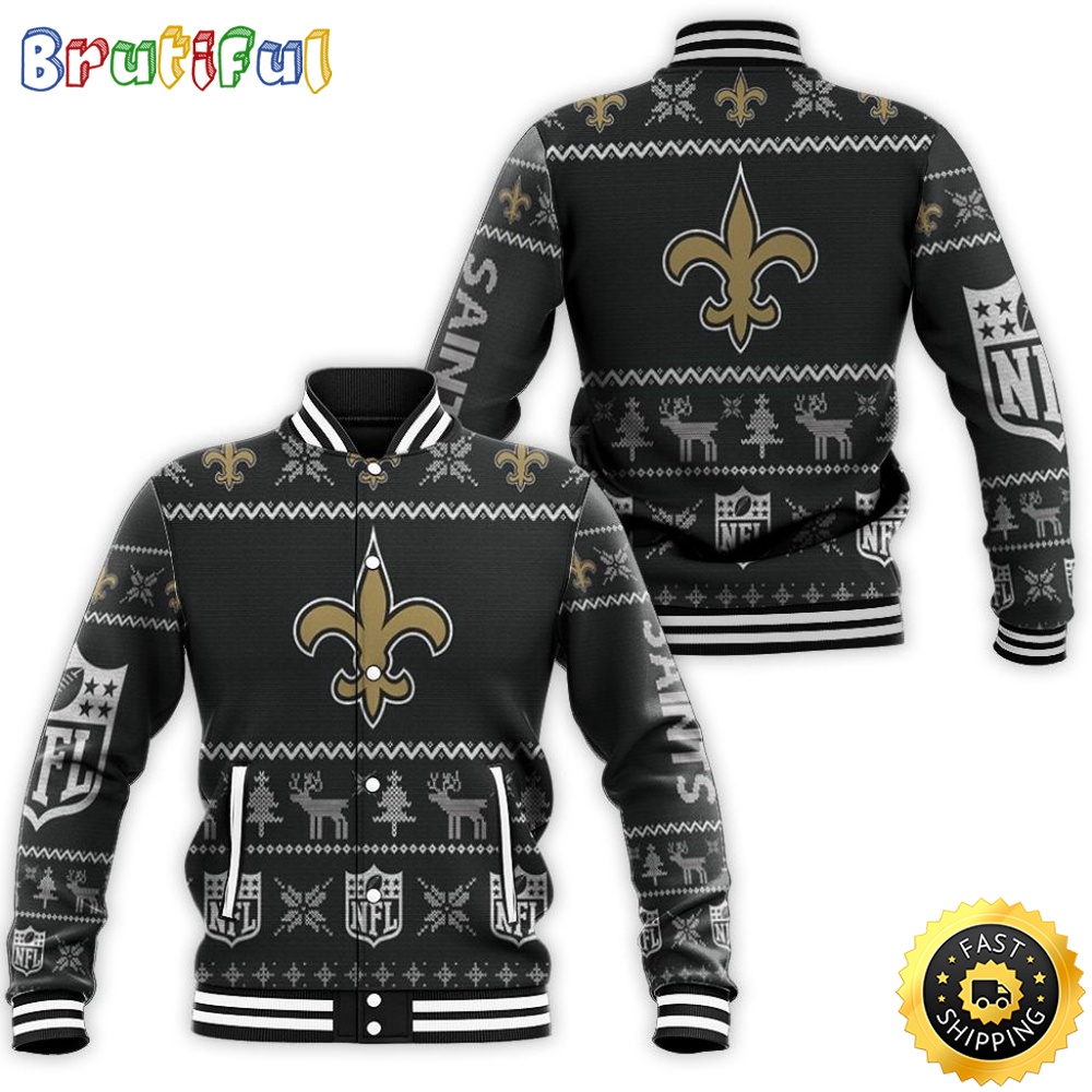New Orleans Saints Nfl Baseball Jacket Ugly Sweatshirt Christmas x0e1mh.jpg