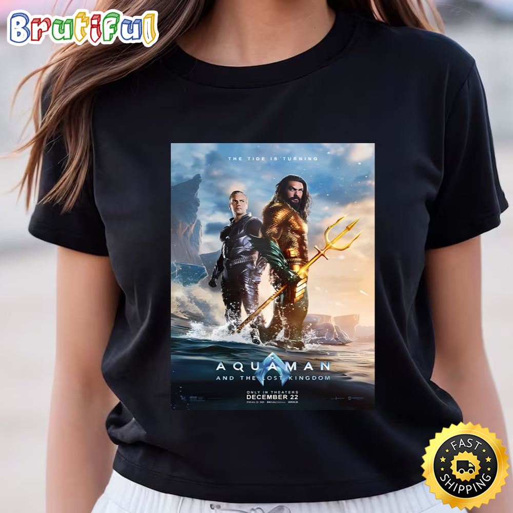 Official Aquaman And The Lost Kingdom Poster Shirt Tshirt