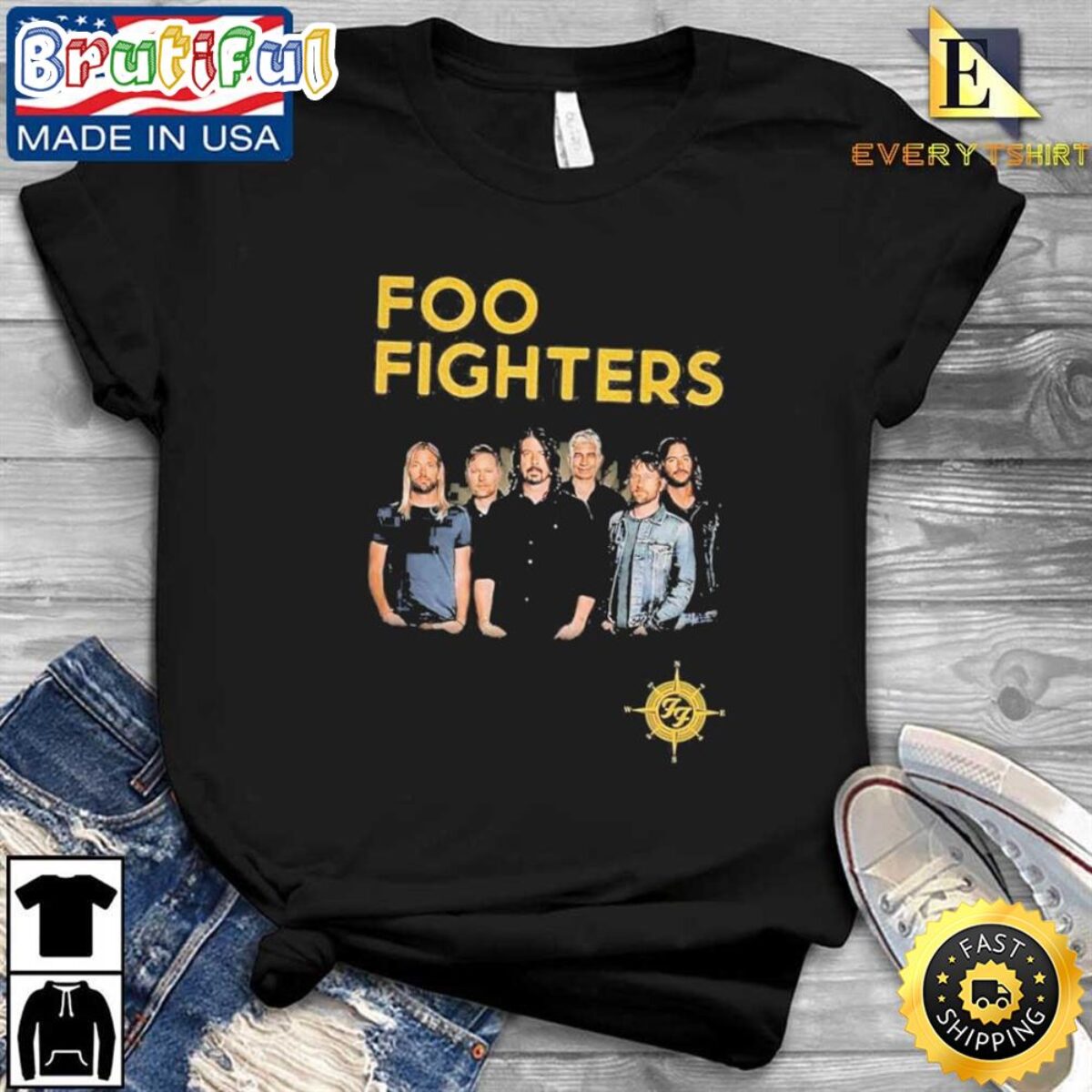 Original Foo Fighters – Everything Or Nothing At All Tour 2024 T-Shirt