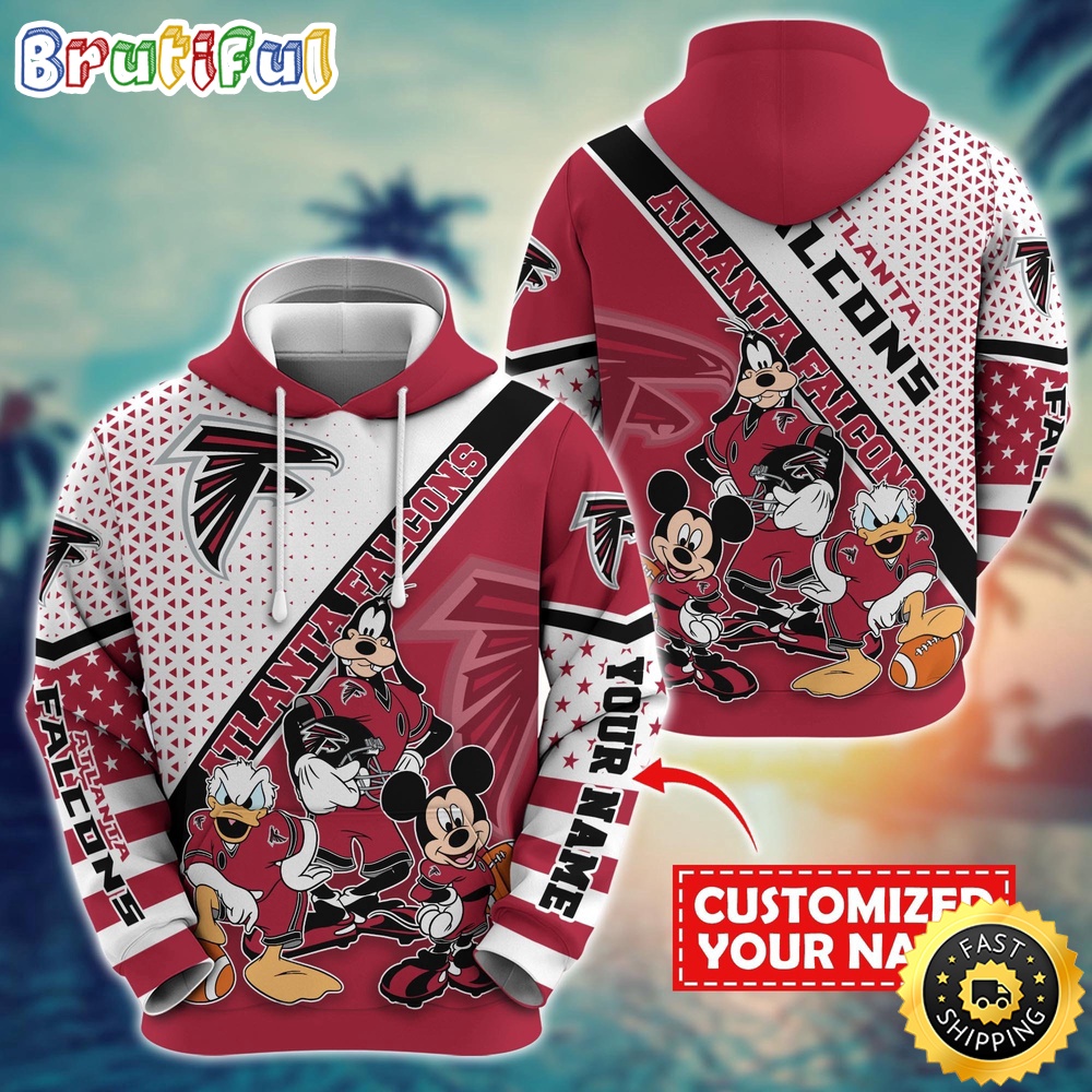 Personalized NFL Atlanta Falcons Hoodie Character Cartoon Movie Unisex Hoodie 1