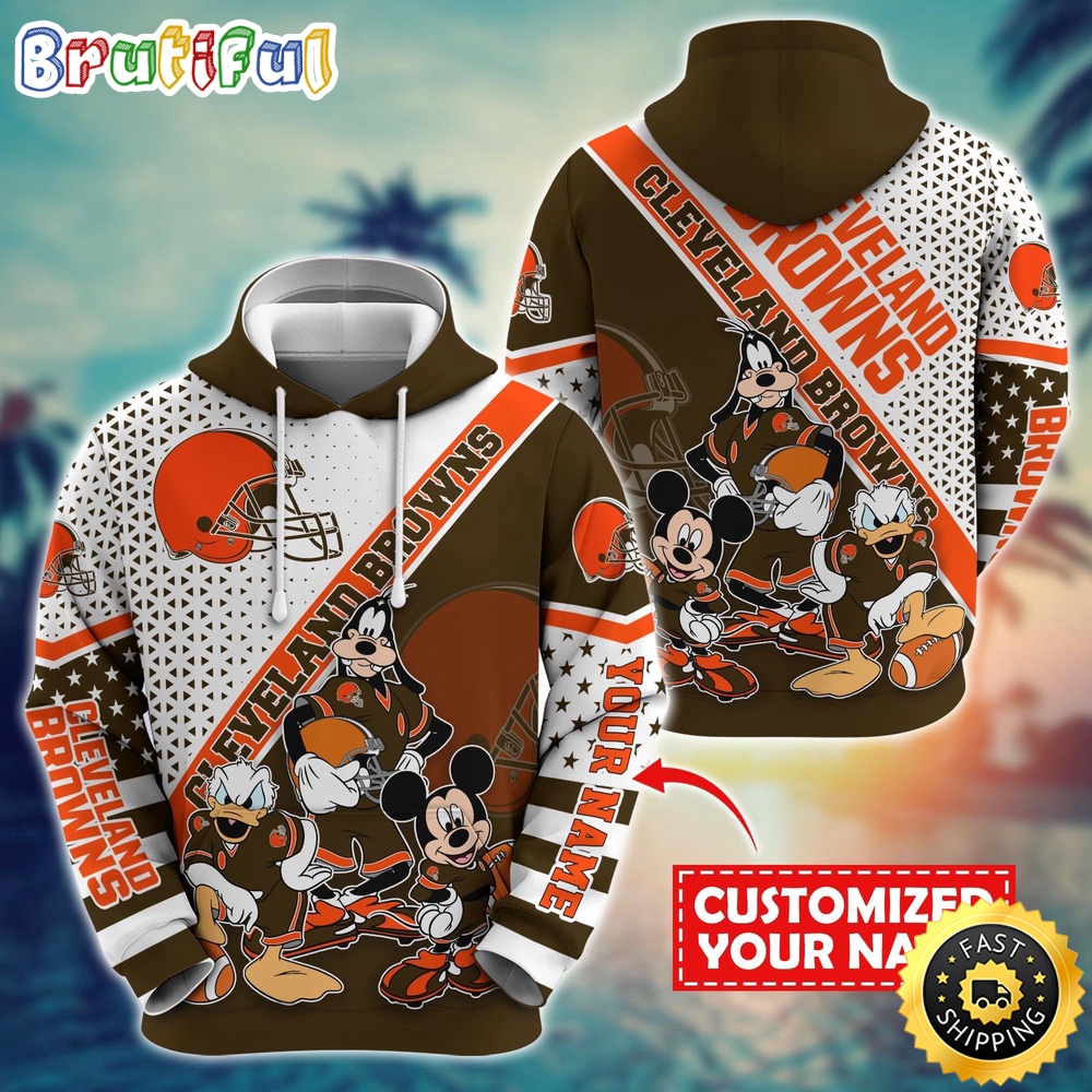 Personalized NFL Cleveland Browns Hoodie Character Cartoon Movie Unisex Hoodie 1