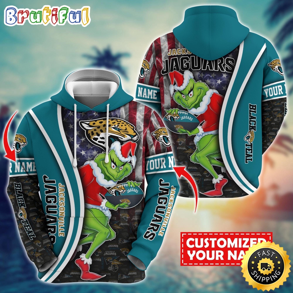 Personalized NFL Jacksonville Jaguars Hoodie Grinch Unisex Hoodie 1