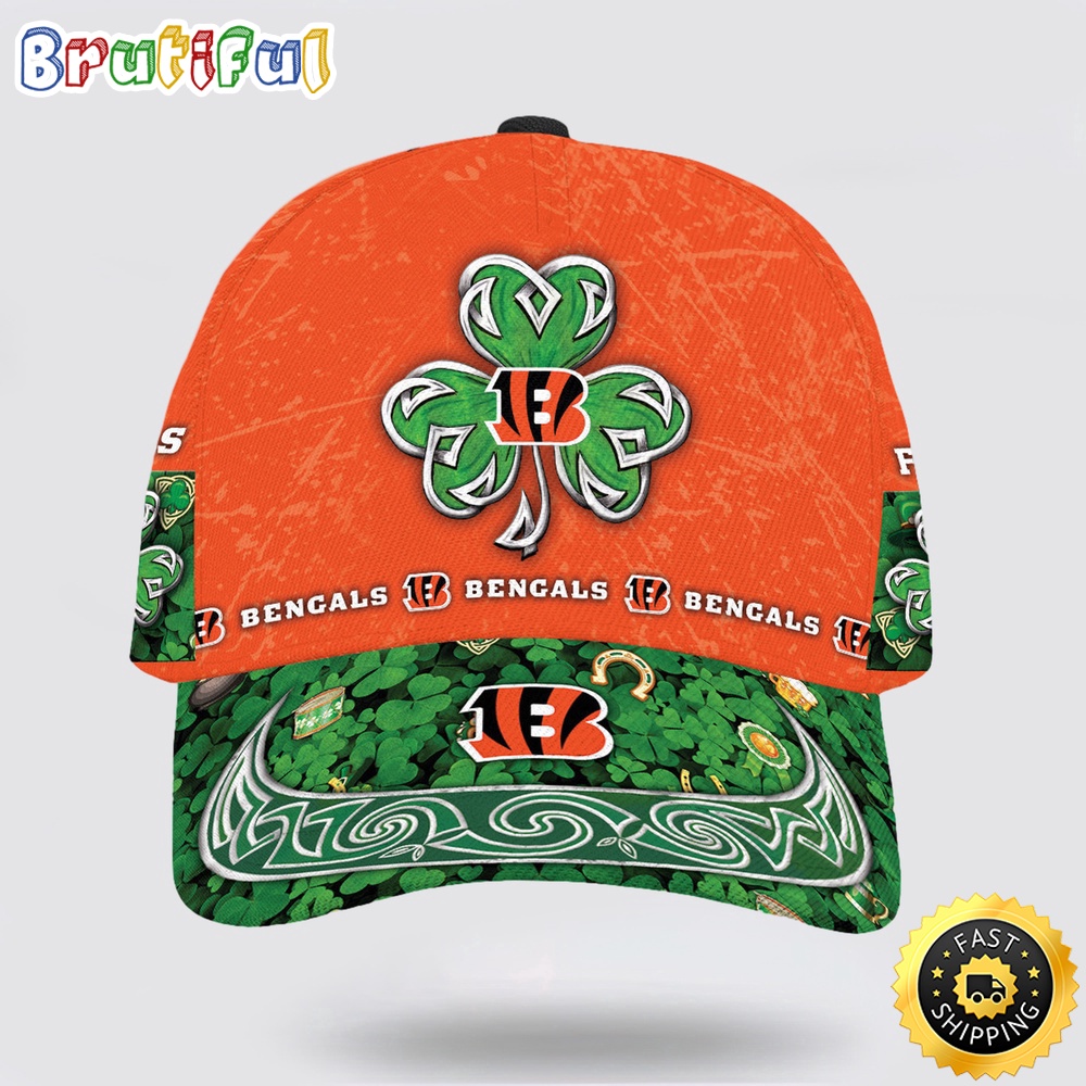 Personalized Cincinnati Bengals St Patrick Day All Over Print Baseball Cap 1 pxgflc.jpg