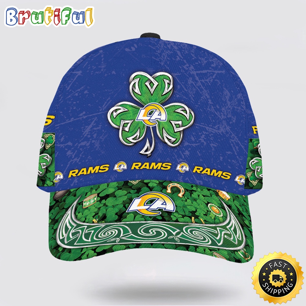 Personalized Los Angeles Rams St Patrick Day All Over Print Baseball Cap 1 wnx16h.jpg
