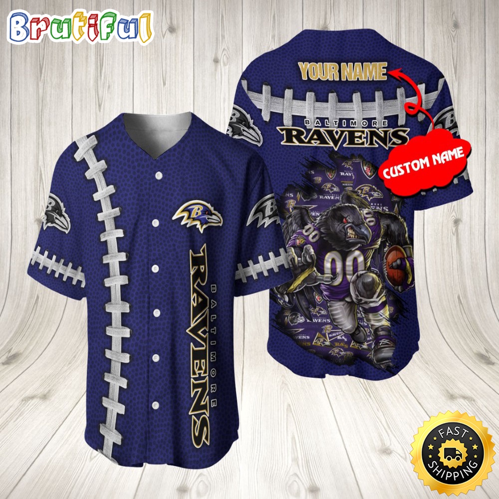 Personalized NFL Baltimore Ravens Baseball Jersey Vintage Baseball Gear lsfbst.jpg