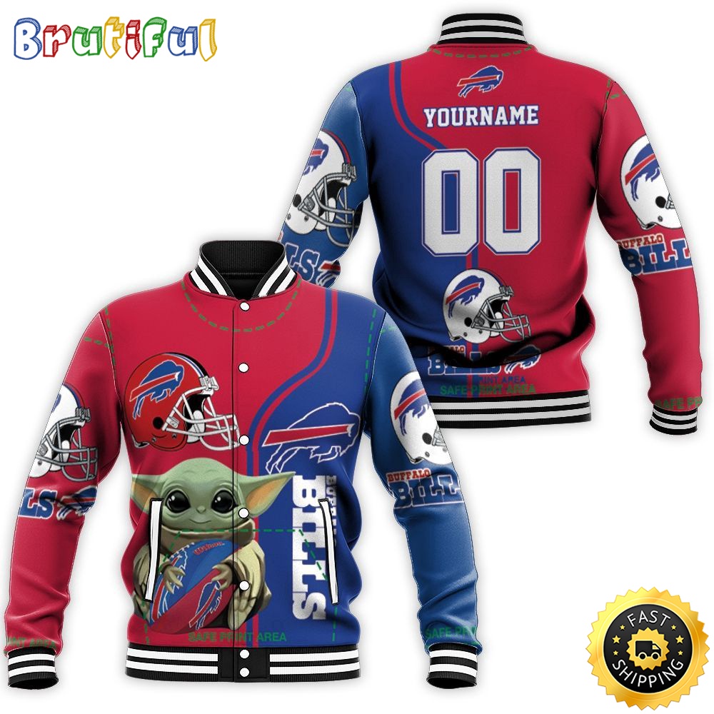 Personalized NFL Buffalo Bills Baseball Jacket Baby Yoda The Mandalorian r44oik.jpg