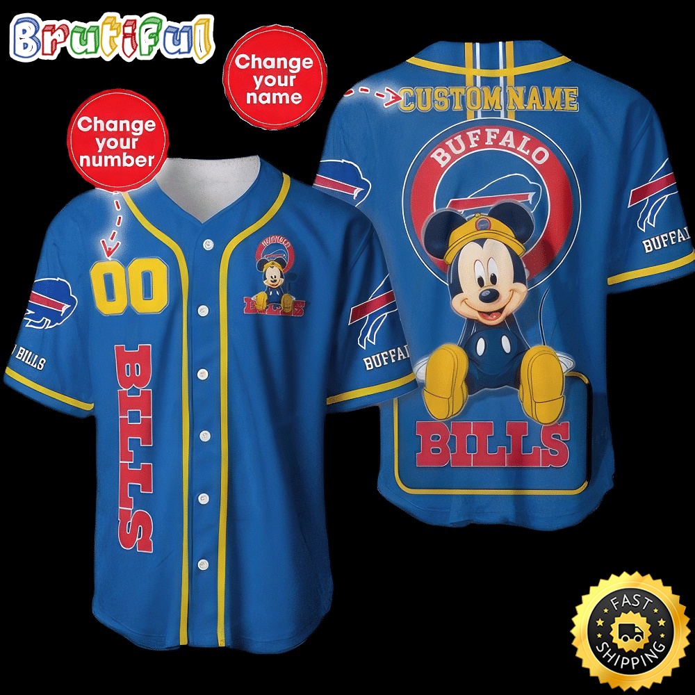 Personalized NFL Buffalo Bills Baseball Jersey Mickey Mouse rybgqd.jpg