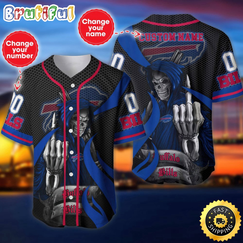 Personalized NFL Buffalo Bills Baseball Jersey Shirt The Reaper Art Skull wzxjic.jpg