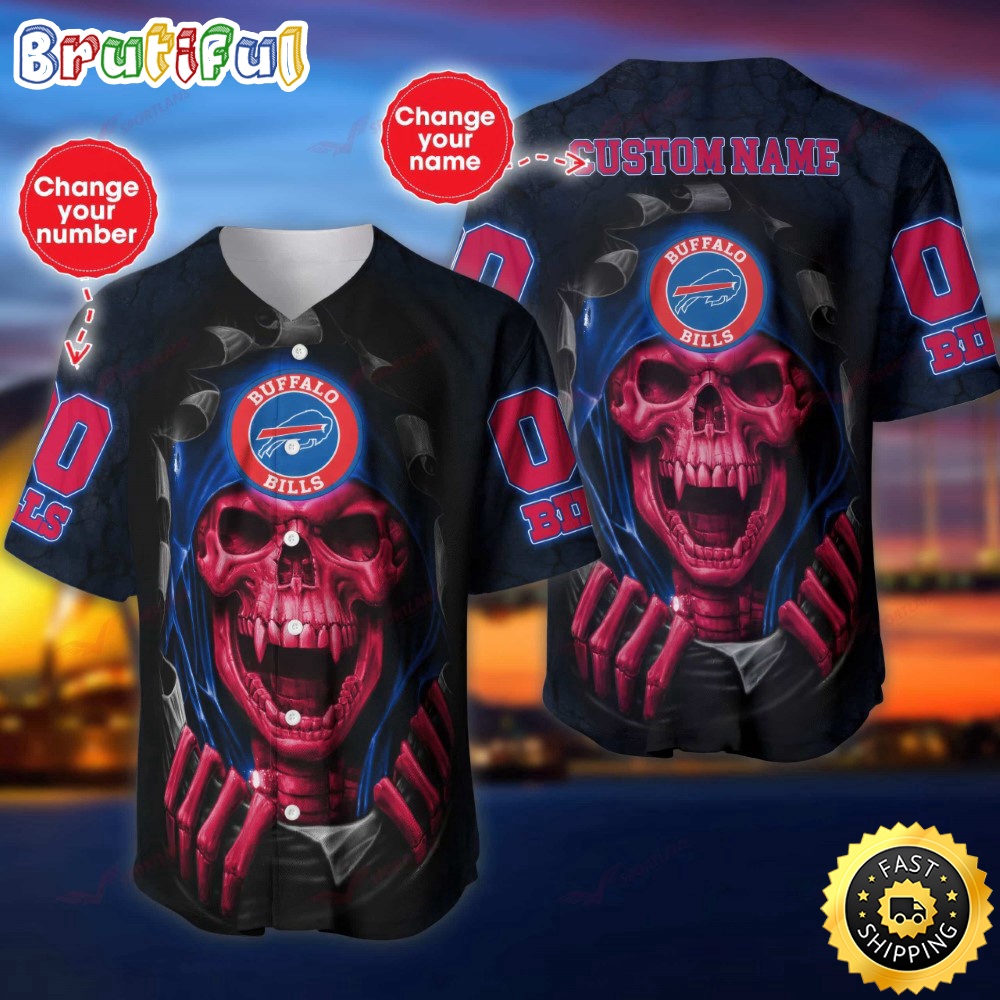 Personalized NFL Buffalo Bills Baseball Jersey Vampire Skull vth7df.jpg