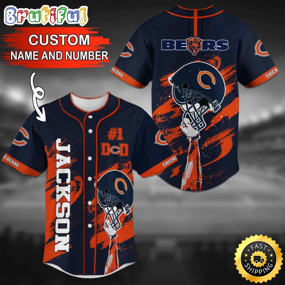 Personalized NFL Chicago Bears Baseball Jersey Fan Favorite Jerseys oicp9g.jpg