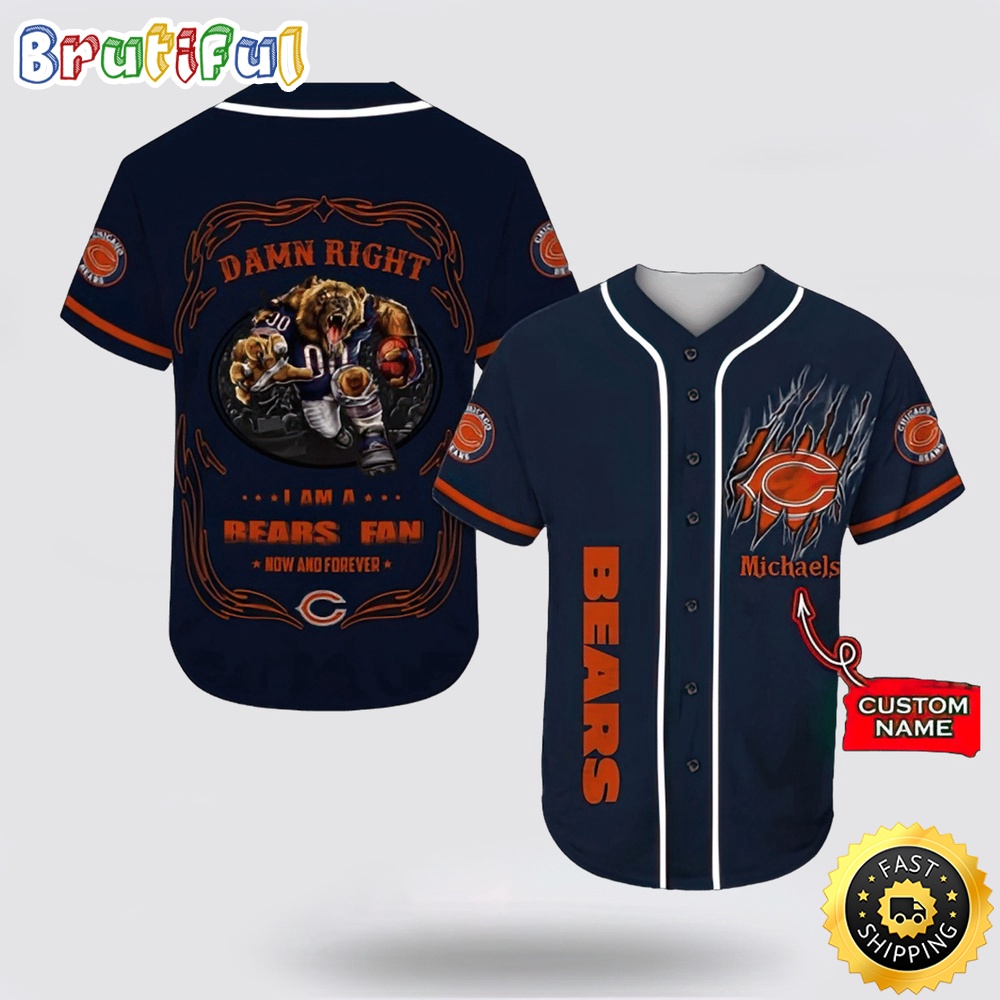 Personalized NFL Chicago Bears Baseball Jersey Fan Name ibalmd.jpg