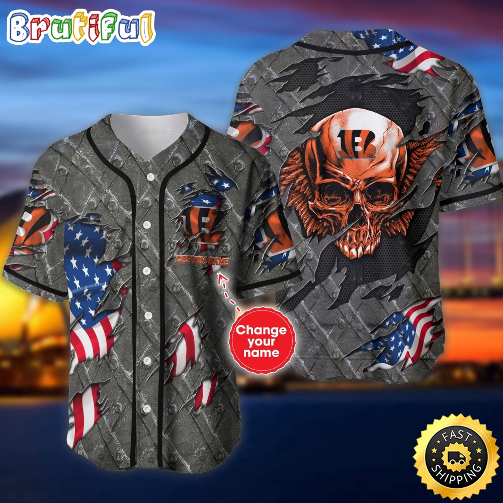 Personalized NFL Cincinnati Bengals Baseball Jersey Authentic Baseball Attire jr5kf5.jpg