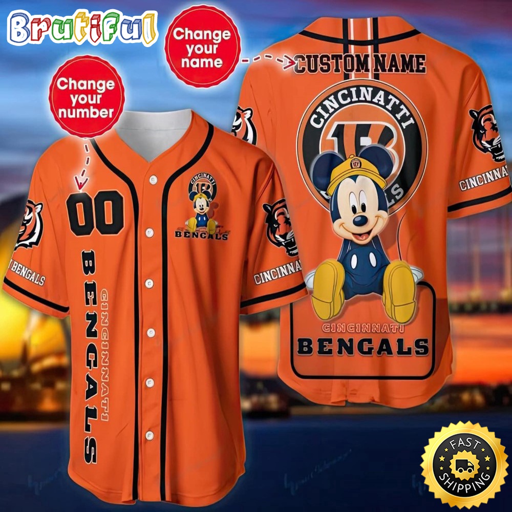 Personalized NFL Cincinnati Bengals Baseball Jersey Mickey Mouse rhvpoo.jpg