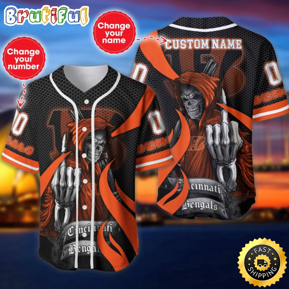 Personalized NFL Cincinnati Bengals Baseball Jersey Shirt The Reaper Art Skull q7qb5a.jpg