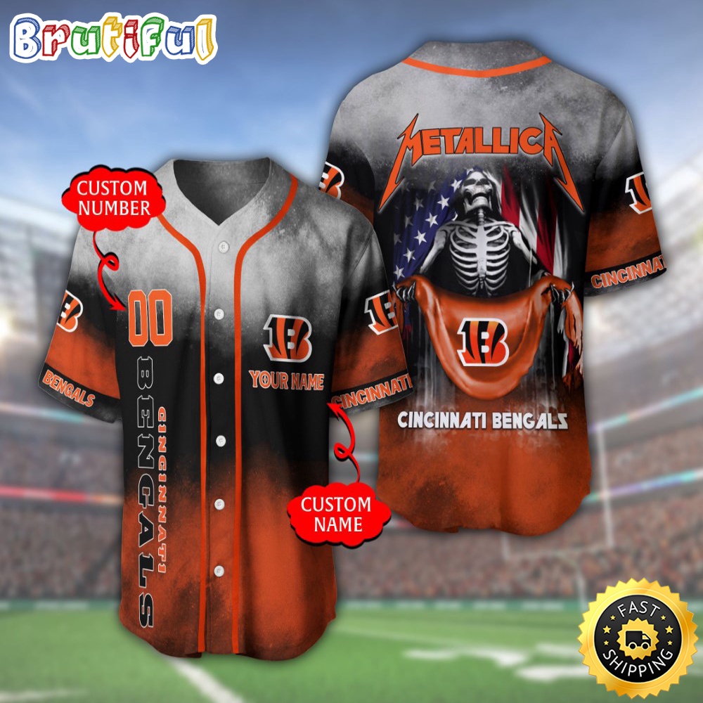 Personalized NFL Cincinnati Bengals Baseball Jersey Team Spirit Tops u70uv9.jpg