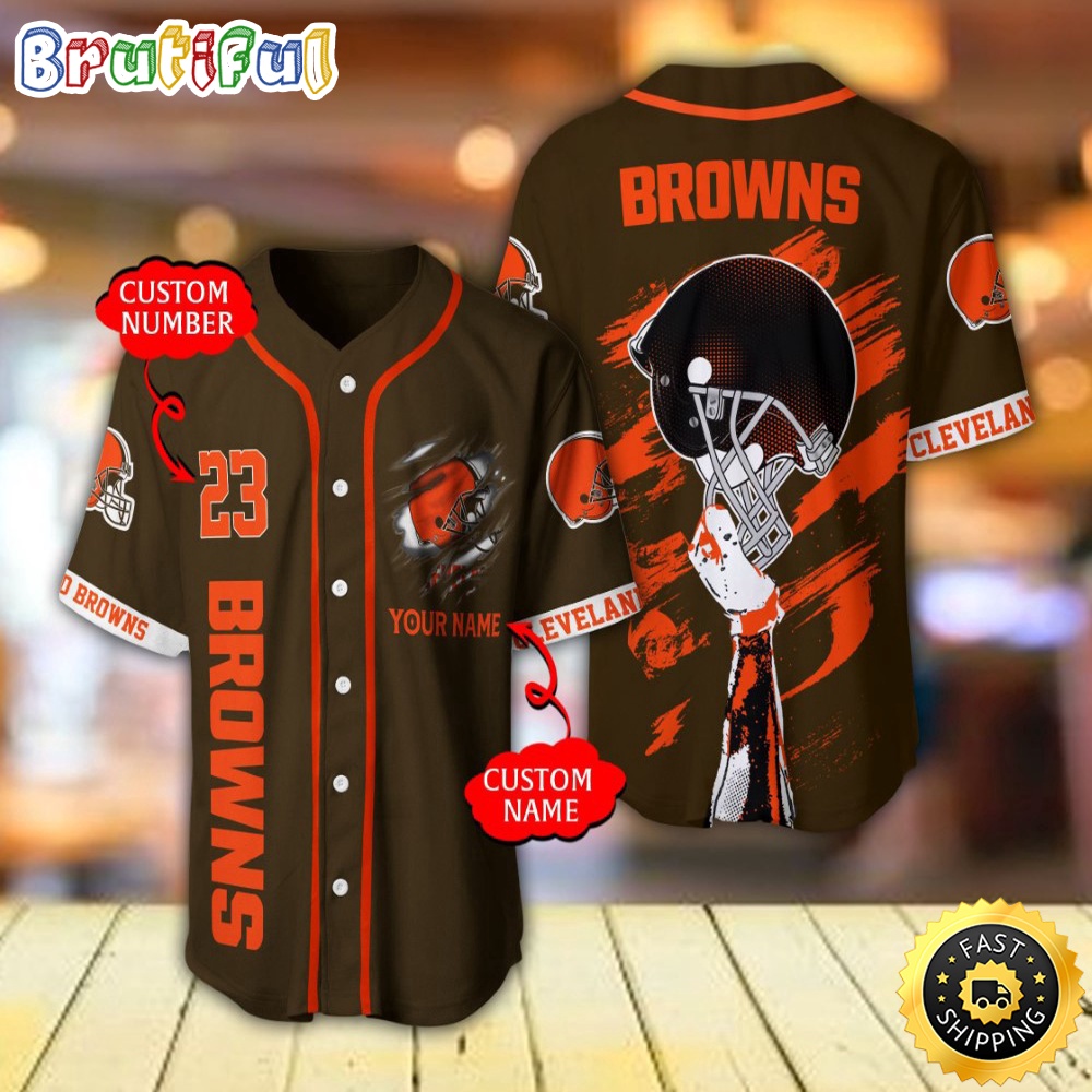 Personalized NFL Cleveland Browns Baseball Jersey For Fans cllyya.jpg