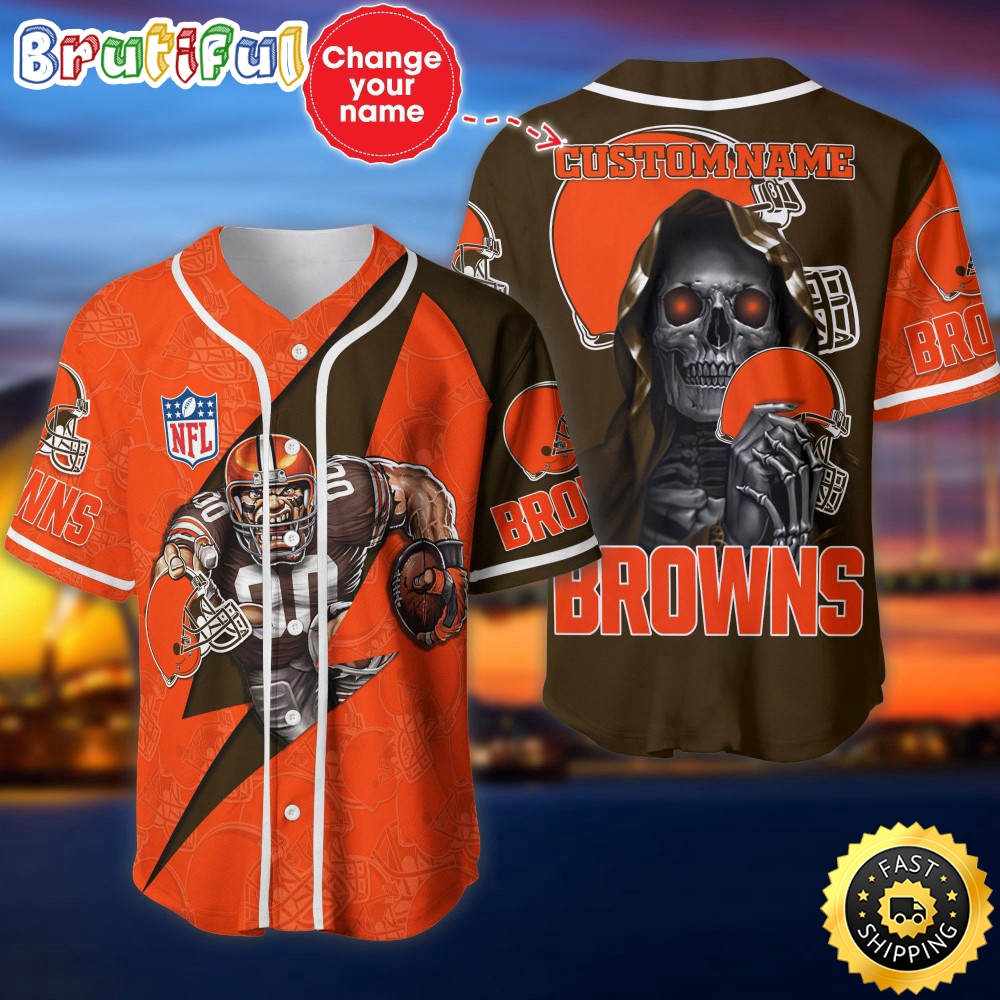 Personalized NFL Cleveland Browns Baseball Jersey Stylish Baseball Tops tam0fb.jpg