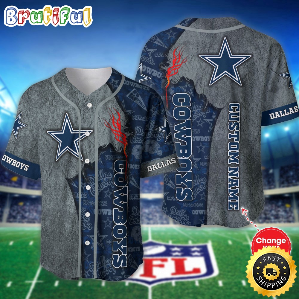 Personalized NFL Dallas Cowboys Baseball Jersey Dynamic Team Shirts cgwolu.jpg