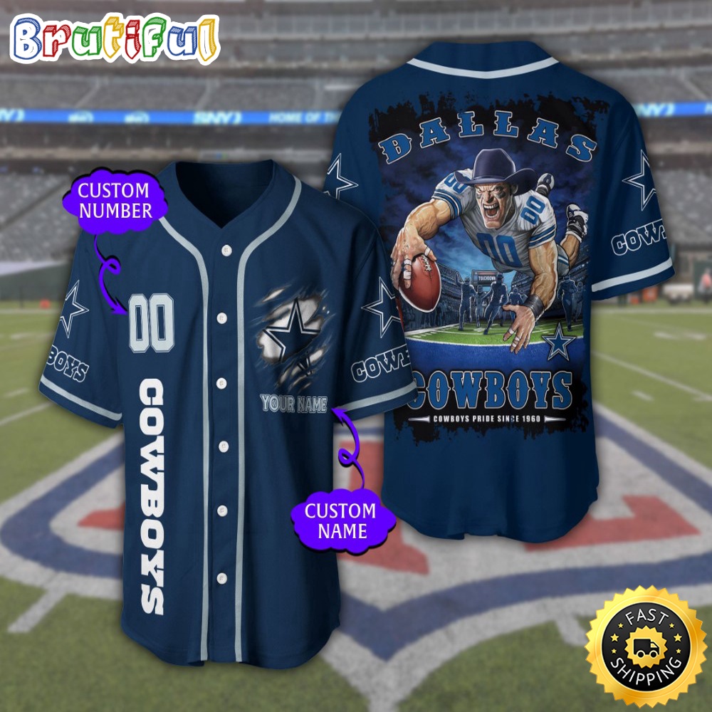Personalized NFL Dallas Cowboys Baseball Jersey Sportswear Tops jkiitf.jpg