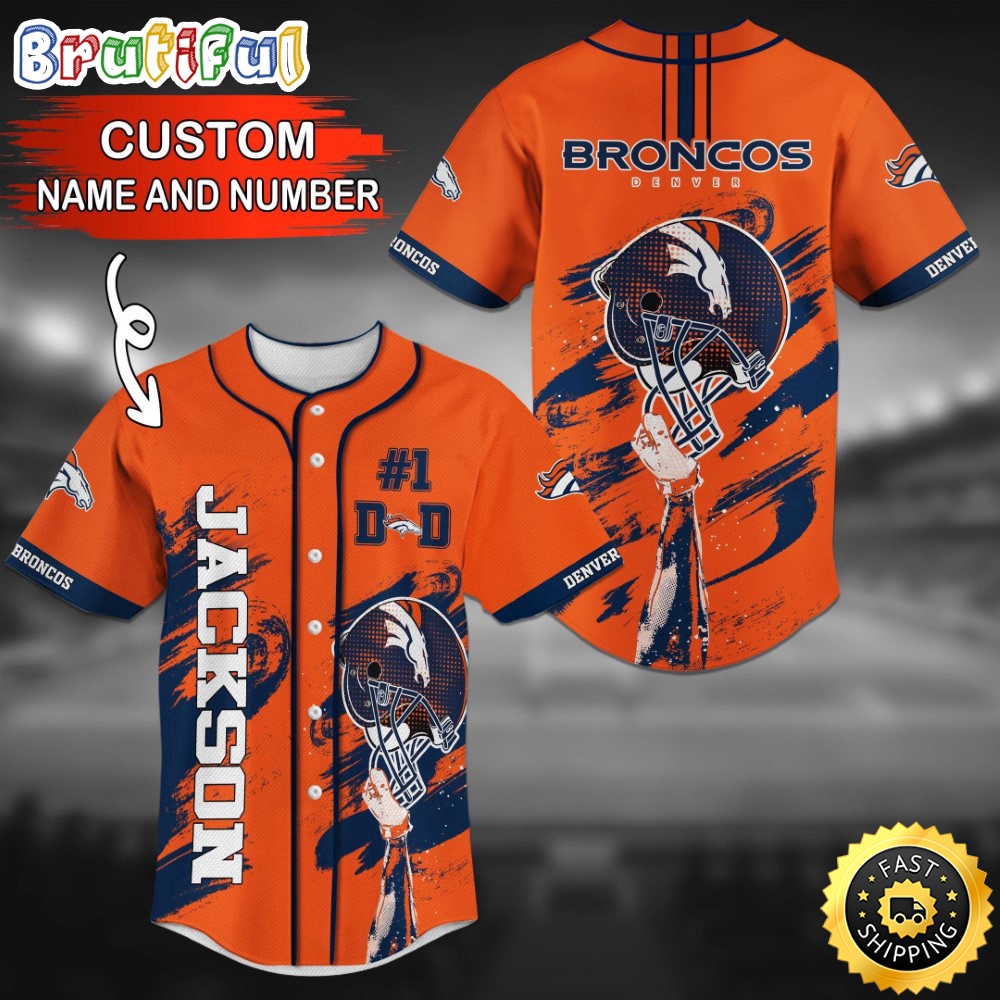 Personalized NFL Denver Broncos Baseball Jersey Casual Baseball Gear rmm9uy.jpg