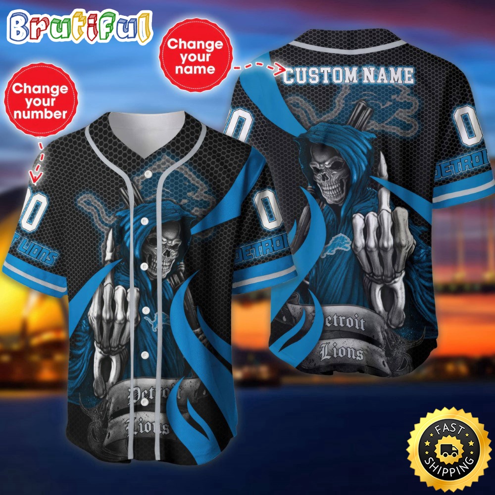Personalized NFL Detroit Lions Baseball Jersey Shirt The Reaper Art Skull wnsd42.jpg