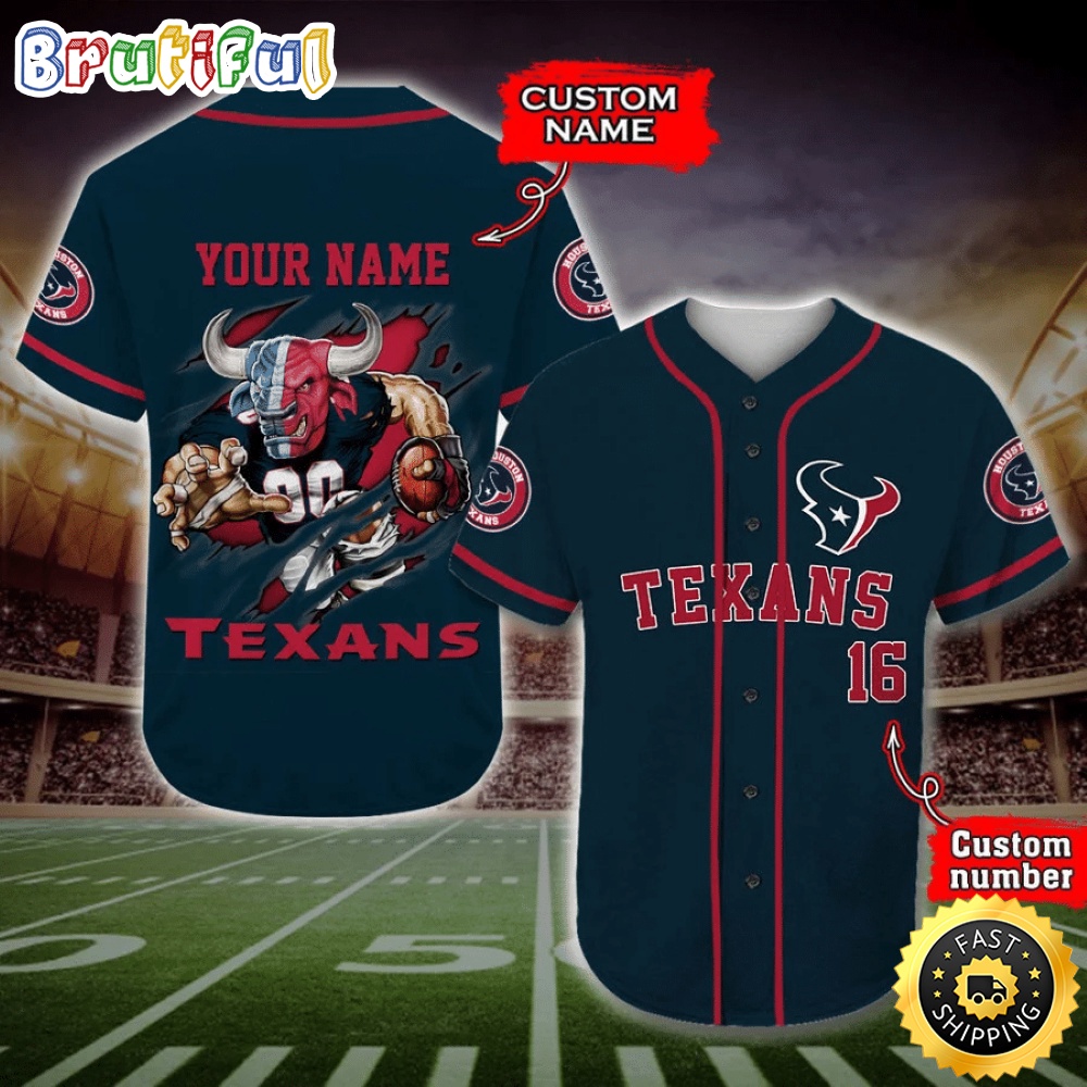 Personalized NFL Houston Texans Baseball Jersey Casual Baseball Gear x3vwrg.jpg