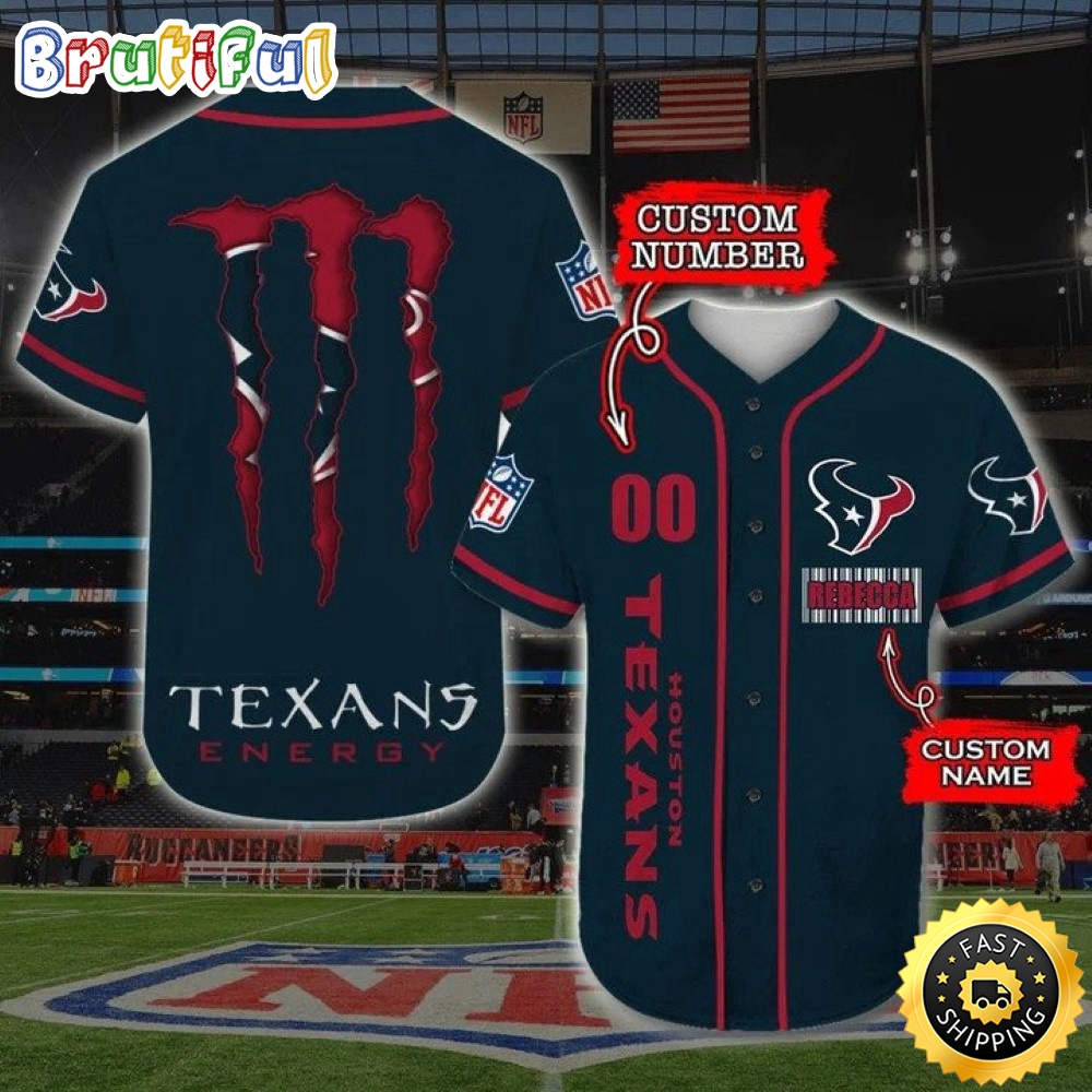 Personalized NFL Houston Texans Baseball Jersey Sportswear Tops gtf2kq.jpg