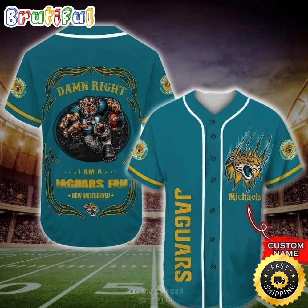 Personalized NFL Jacksonville Jaguars Baseball Jersey Fan Name bdkti5.jpg