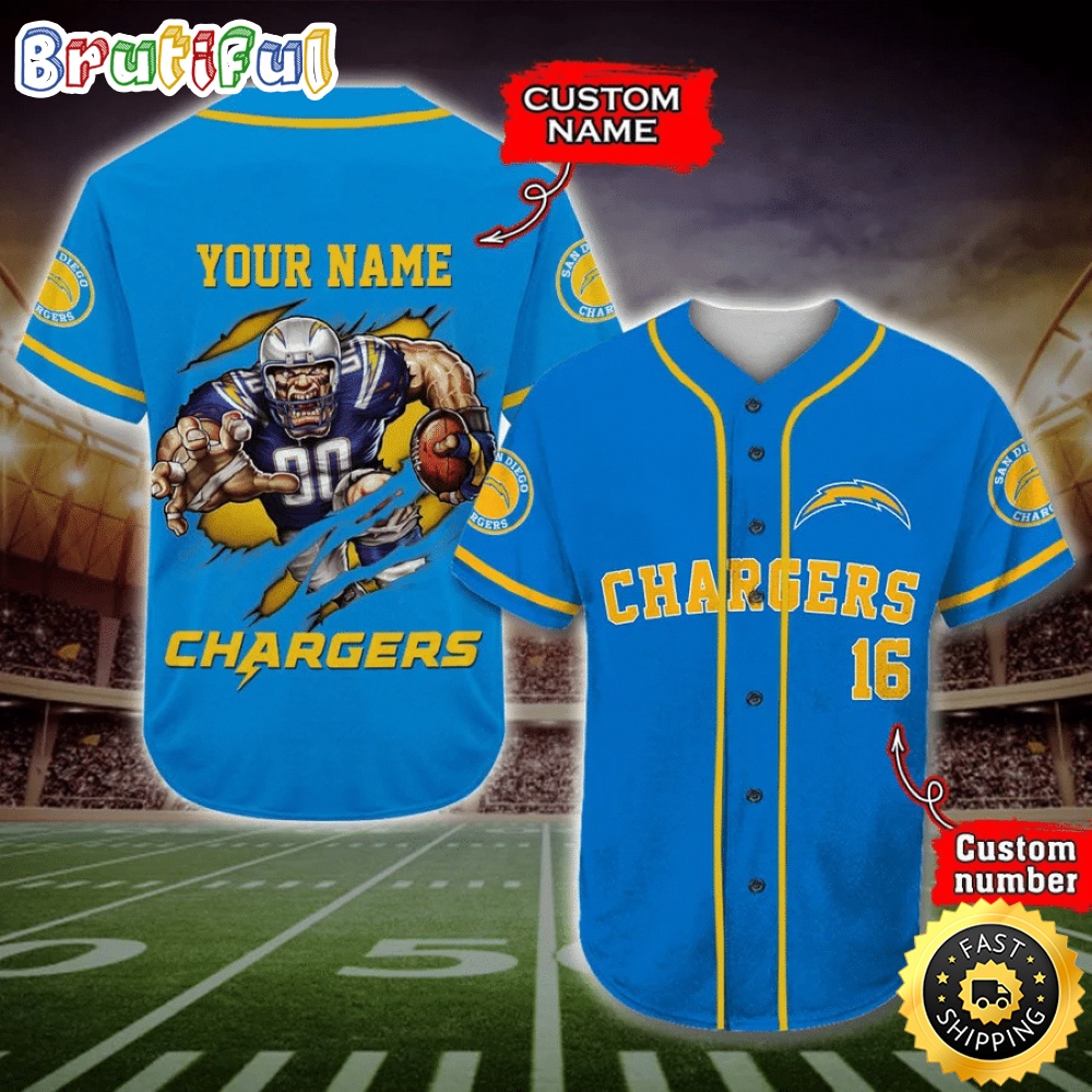 Personalized NFL Los Angeles Chargers Baseball Jersey Dynamic Team Shirts odzpyf.jpg