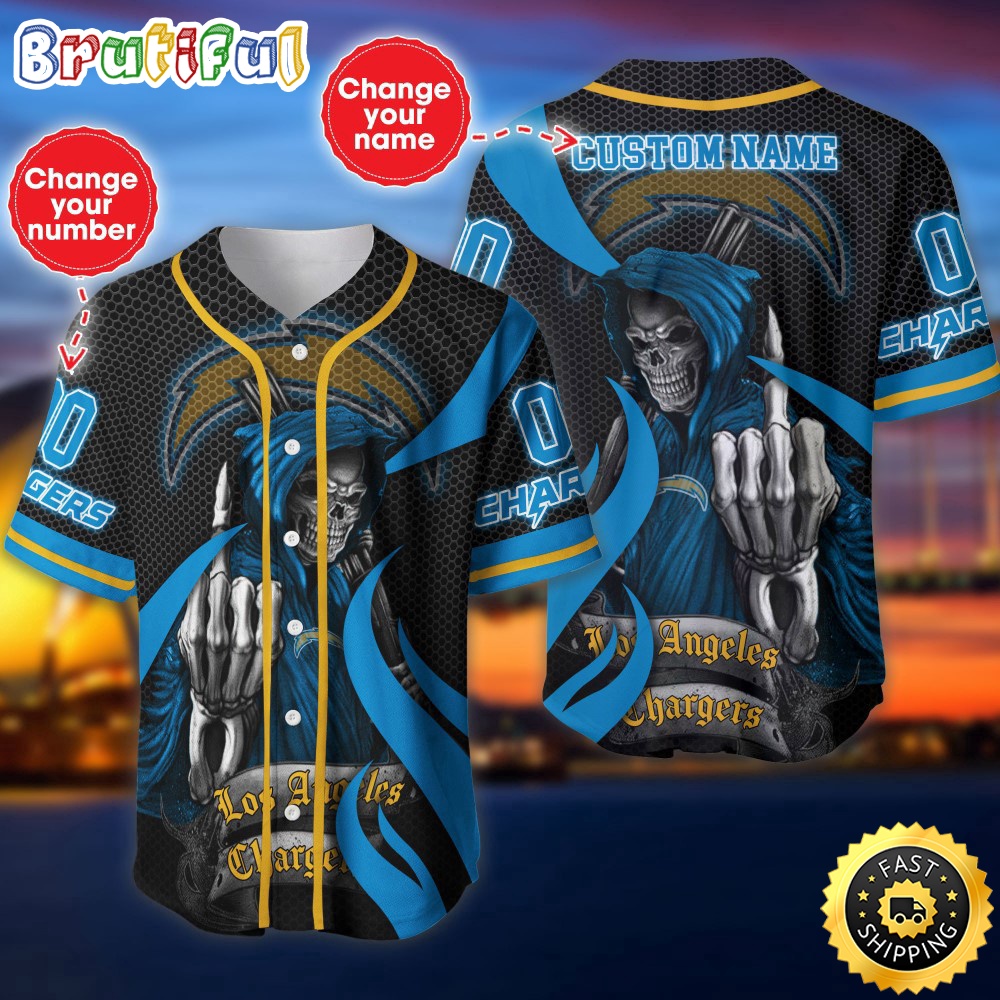 Personalized NFL Los Angeles Chargers Baseball Jersey Iconic Baseball Wear k2txwr.jpg
