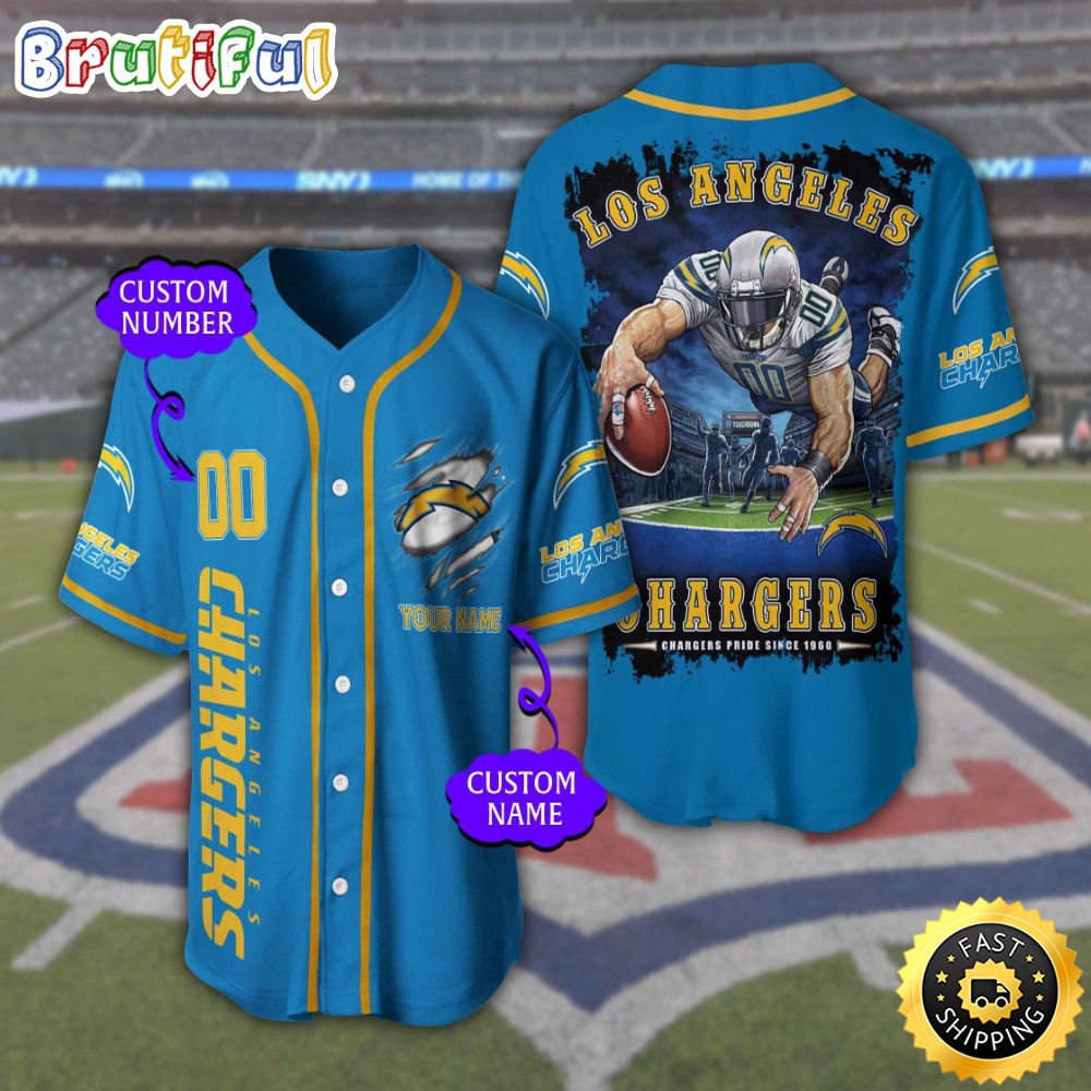 Personalized NFL Los Angeles Chargers Baseball Jersey Tradition in Jerseys nq6thh.jpg