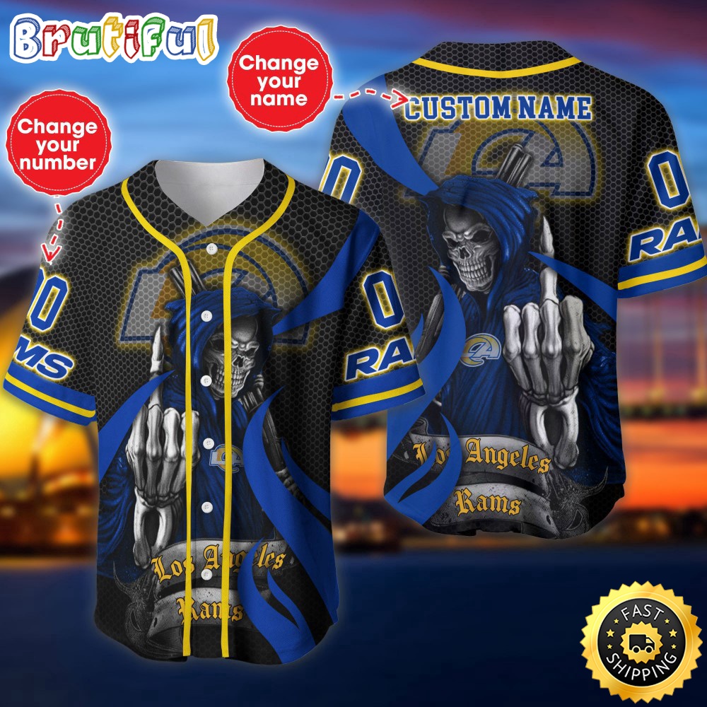 Personalized NFL Los Angeles Rams Baseball Jersey Authentic Baseball Attire feqdvj.jpg
