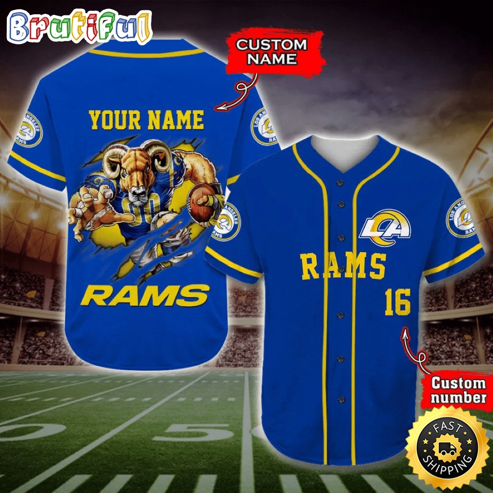 Personalized NFL Los Angeles Rams Baseball Jersey Timeless Sportswear dphk22.jpg