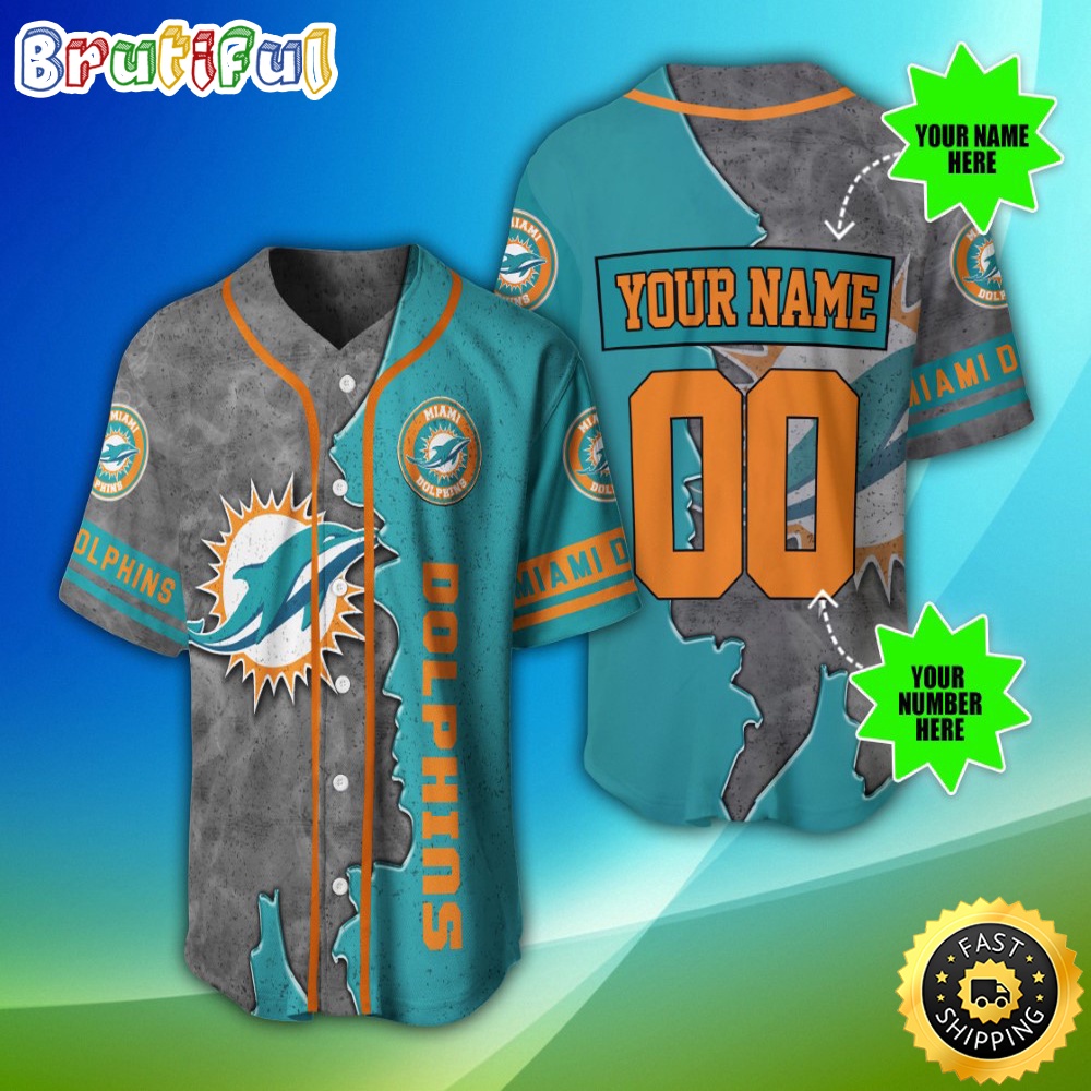 Personalized NFL Miami Dolphins Baseball Jersey Fan Favorite Jerseys f3qbjg.jpg