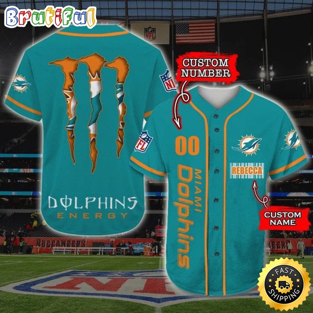 Personalized NFL Miami Dolphins Baseball Jersey Sportswear Tops grjsdc.jpg
