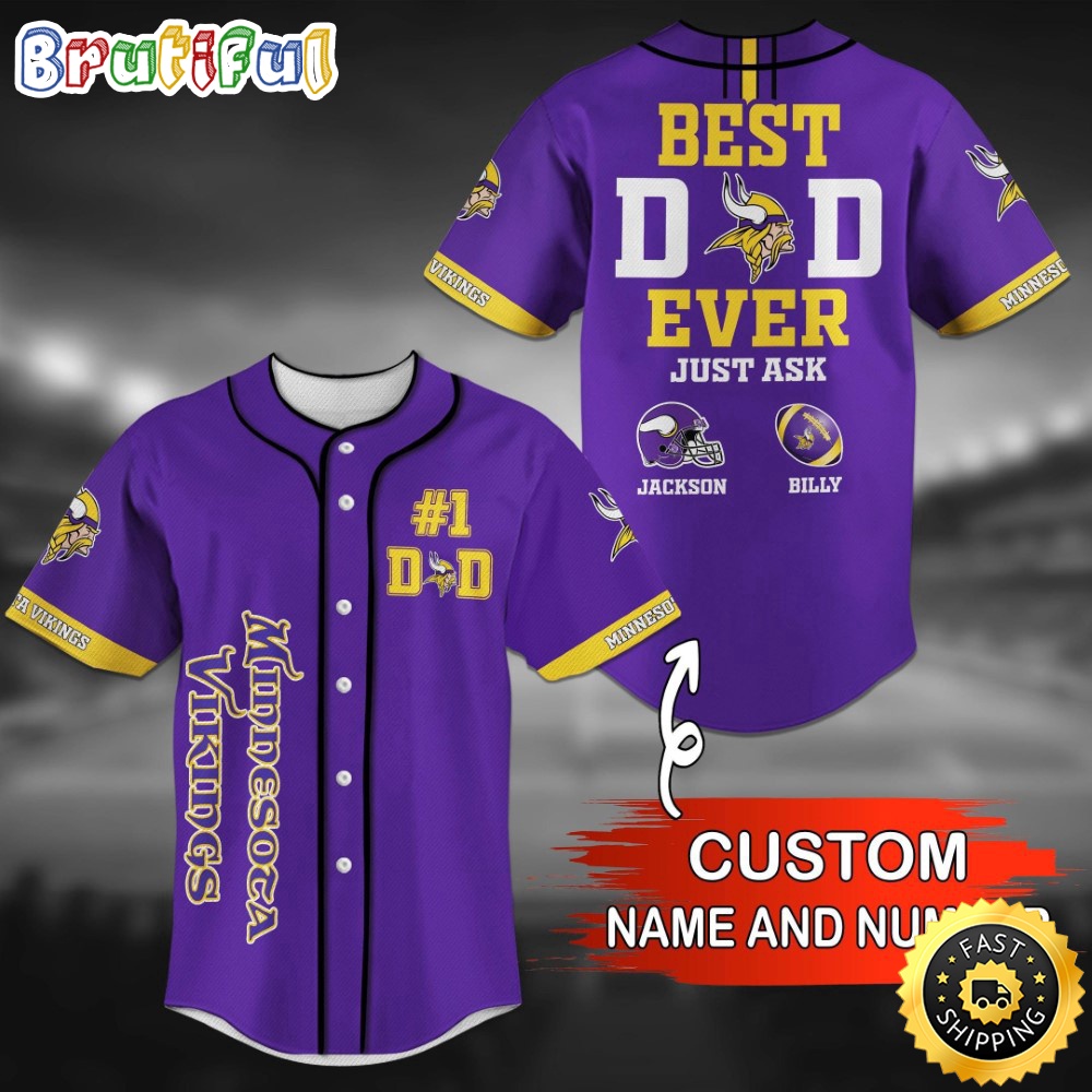 Personalized NFL Minnesota Vikings Baseball Jersey Classic Baseball Jerseys qzz92u.jpg