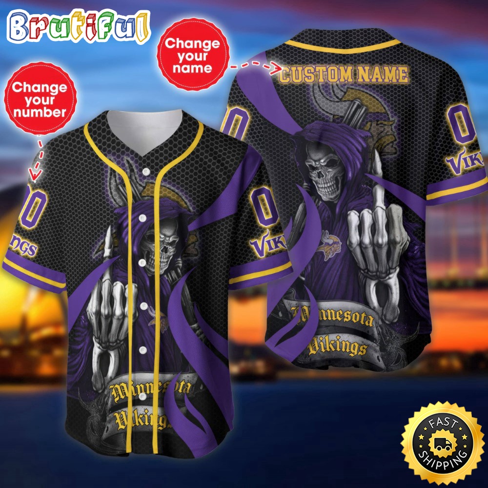 Personalized NFL Minnesota Vikings Baseball Jersey Shirt The Reaper Art Skull pdsdit.jpg