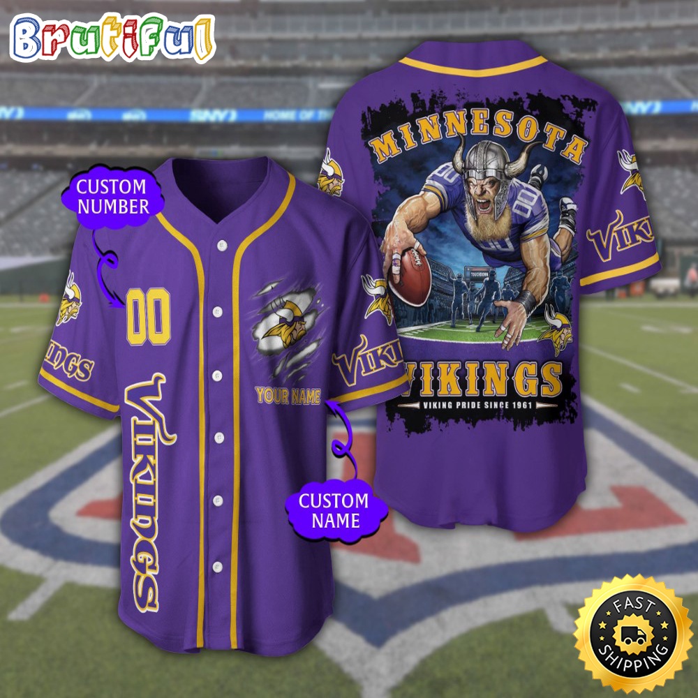 Minnesota Vikings 45th Anniversary Jersey Logo Patch – 4 1/4" X 2 1/2", National Emblem