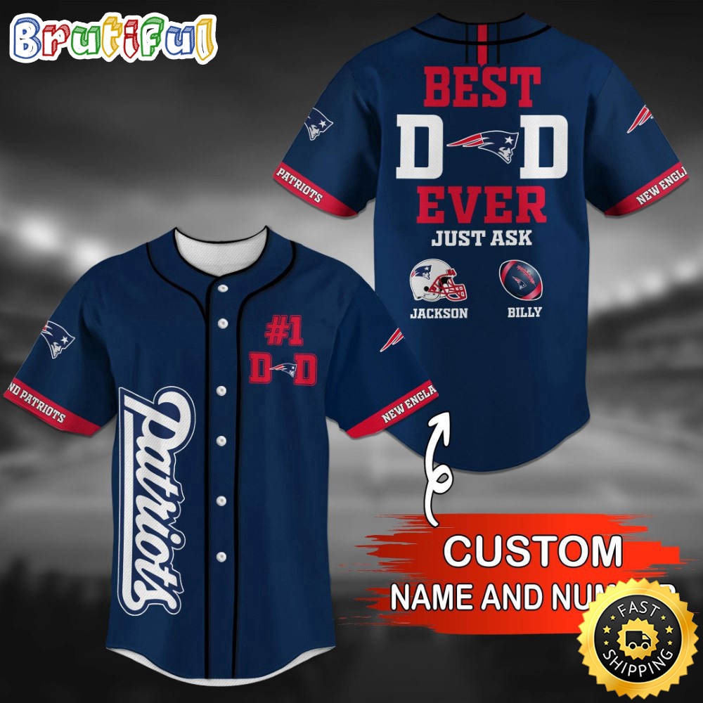 Personalized NFL New England Patriots Baseball Jersey Athletic Team Shirts mhjf9x.jpg