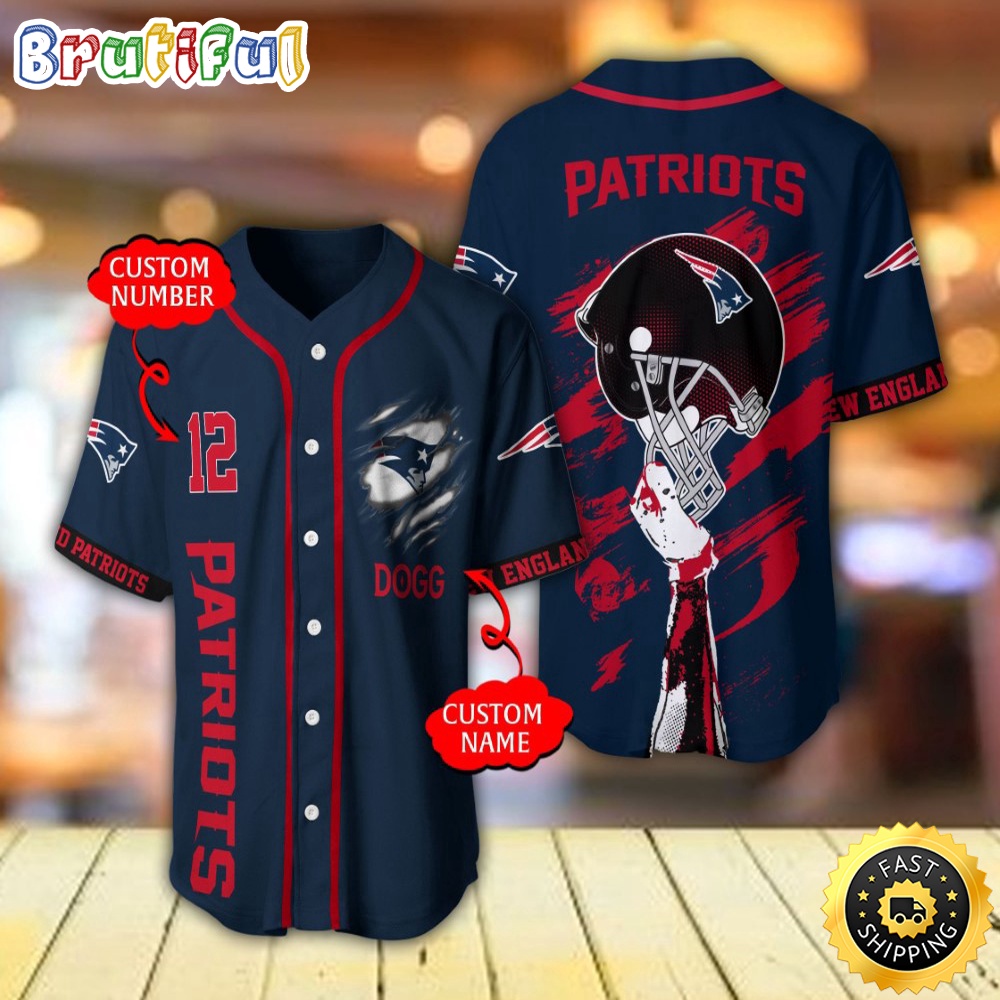 Personalized NFL New England Patriots Baseball Jersey For Fans qj6tyf.jpg