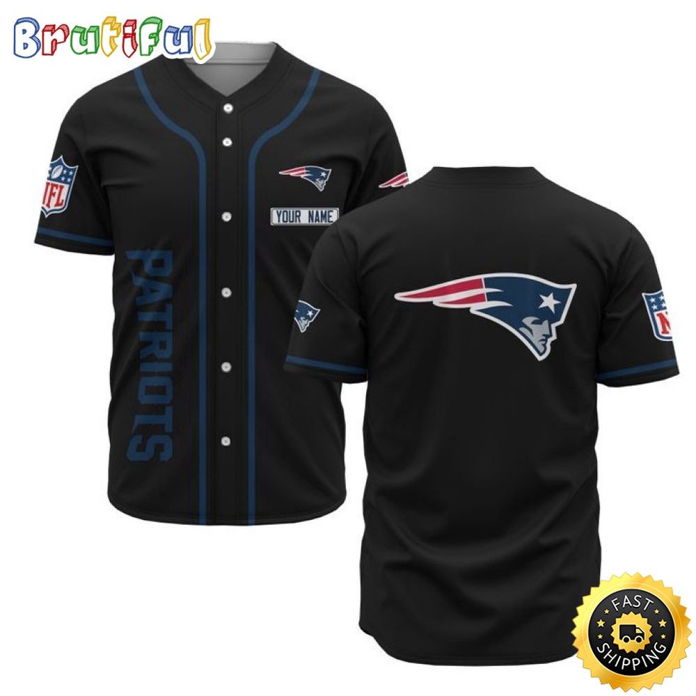 Personalized NFL New England Patriots Baseball Jersey Sporty Team Jerseys wpk49f.jpg